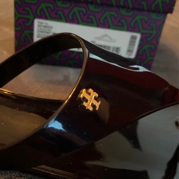 Tory Burch Miller Sandals in Eggplant - Picture 7 of 10